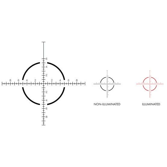 US Optics 1-6x24mm TS-6X FFP Riflescope has an illuminated JNG MIL Reticle